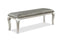 Caldwell Silver Champagne Dining Bench