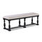 Regent Charcoal Black Dining Bench