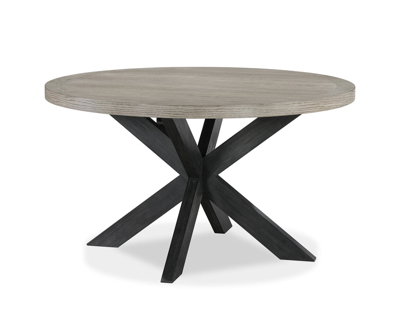 Stevens Charcoal Black/Light Brown Dining Table