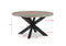 Stevens Charcoal Black/Light Brown Dining Table