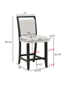 Dary Counter Height Dining Chair, Set of 2