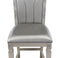 Klina Silver Champagne Counter Height Chair, Set of 2