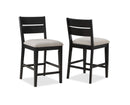 Mathis Black/Gray Counter Height Dining Set