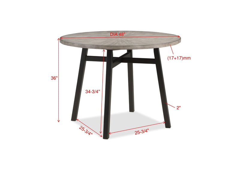 Mathis Black/Gray Counter Height Table