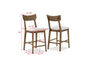 Weldon Brown Square Counter Height Dining Set