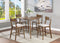 Weldon Brown Square Counter Height Dining Set