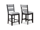 Frey Black/Gray Counter Height Chair, Set of 2