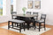 Frey Black/Gray Counter Height Dining Set