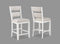 Wendy White Counter Height Chair, Set of 2