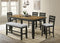 Bardstown Charcoal/Wheat Counter Height Dining Bench