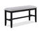 Buford Charcoal Black/Light Gray Counter Height Dining Bench