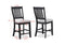 Buford Charcoal Black/Light Gray Counter Height Chair, Set of 2