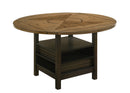 Oakly Brown Round/Square Counter Height Table