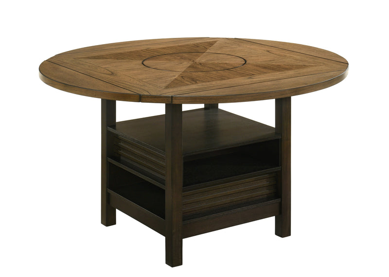 Oakly Brown Round/Square Counter Height Table