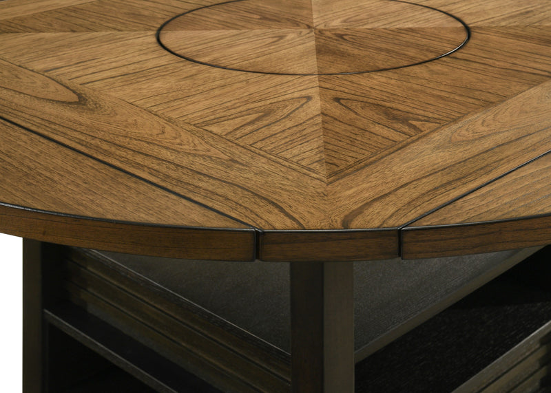 Oakly Brown Round/Square Counter Height Table