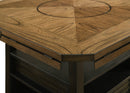 Oakly Brown Round/Square Counter Height Table