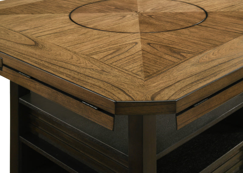 Oakly Brown Round/Square Counter Height Table