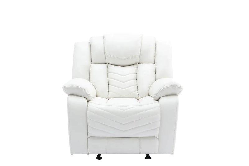 S2021 Lucky Charm (White) Reclining Living Room Set