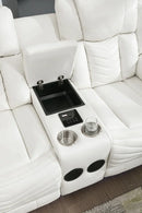 S2021 Lucky Charm (White) Reclining Living Room Set