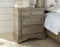 3-Piece Highland Park Vanity Set, Waxed Driftwood (Vanity Desk, Tri-fold Mirror and Bench)