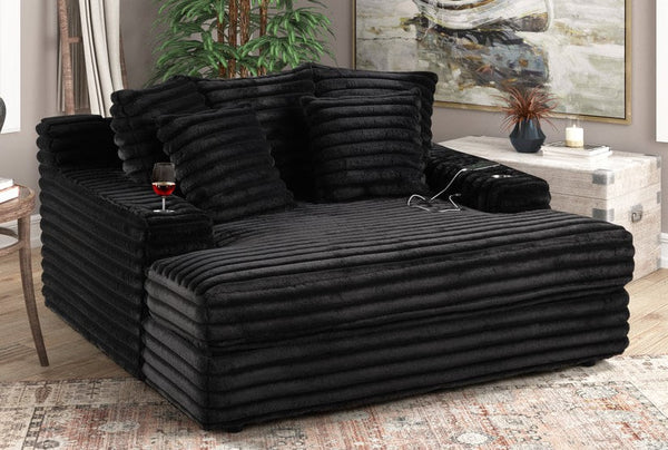 4500 Black Onyx Chaise Lounge