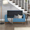 Brigitte Blue Lift Top Storage Bench