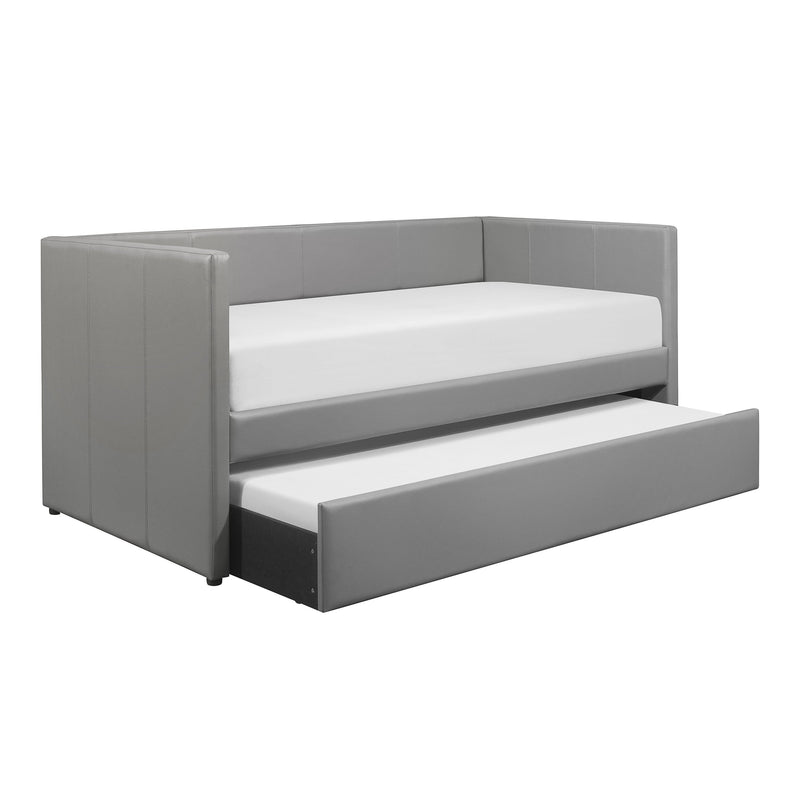 Adra Gray Twin Daybed with Trundle