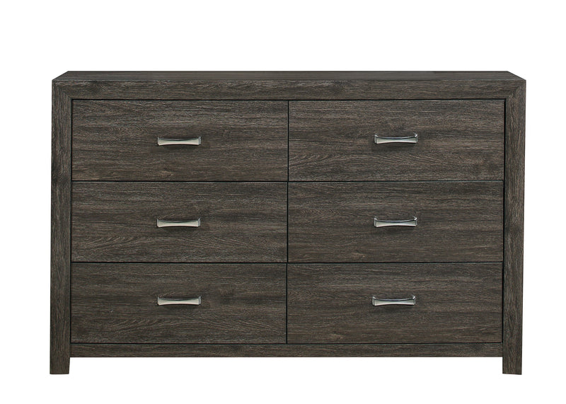 Edina Dark Gray Panel Bedroom Set