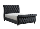 Kyrie Black King Upholstered Bed