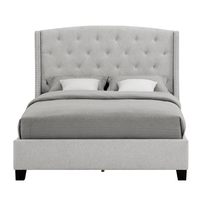 Eva Dove Gray Queen Upholstered Bed