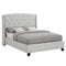 Eva Dove Gray King Upholstered Bed