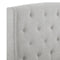 Eva Dove Gray King Upholstered Bed