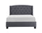 Eva Gray King Upholstered Bed