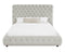 Flory Dove Queen Upholstered Platform Bed