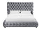 Flory Gray Queen Upholstered Platform Bed