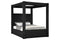 Annabelle Black Velvet King Canopy Bed