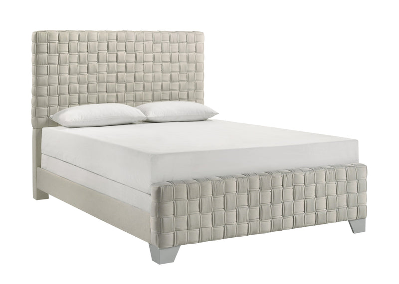 Ferin Taupe King Upholstered Bed