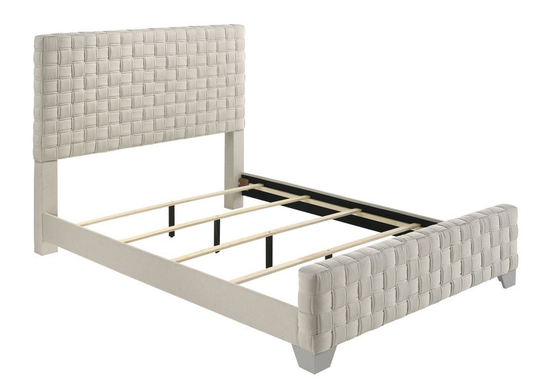 Ferin Taupe King Upholstered Bed