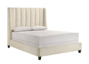 Agnes White Boucle Queen Upholstered Bed