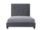 Chantilly Gray King Upholstered Bed