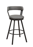 Appert Gray/Dark Gray Swivel Pub Height Chair, Set of 2