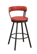 Appert Red/Dark Gray Swivel Pub Height Chair, Set of 2