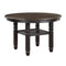 Asher Black/Brown Round 5-Piece Dining Room Set