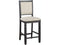 Asher Black/Brown Counter Chair, Set of 2