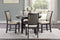 Asher Black/Brown Side Chair, Set of 2