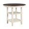 Asher Antique White/Brown Counter Height Table