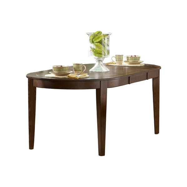 Ameillia Dark Oak Extendable Oval Dining Table