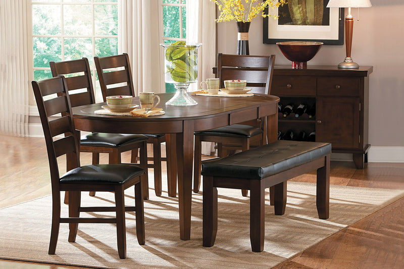 Ameillia Dark Oak Extendable Oval Dining Table