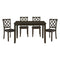 Astoria Charcoal 5-Piece Pack Dinette Set