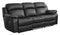 Marilla Bonded Black Leather Living Room Set